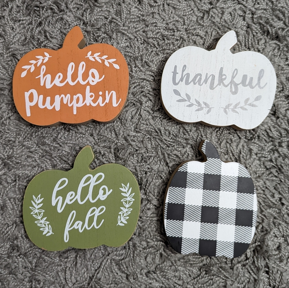 Fall Pumpkin Decor Set